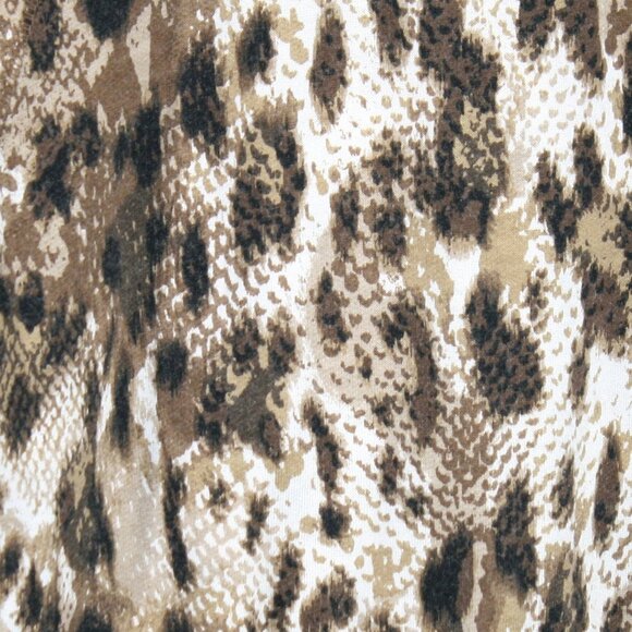 RUBY RD. Top Knit Sweatshirt Sweater Funnel Neck Animal Print Plus Size 1X - Picture 7 of 15